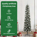 vidaXL Mű karácsonyfa 300 LED-del Zöld 210 cm PVC és Műanyag és Acél