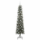 vidaXL Mű karácsonyfa 300 LED-del Zöld 210 cm PVC és Műanyag és Acél