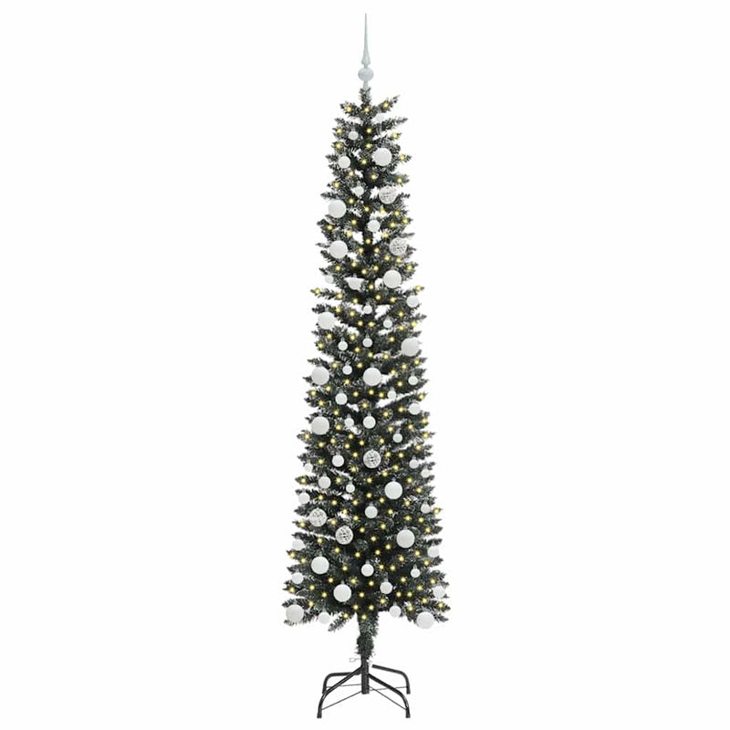 vidaXL Mű karácsonyfa Zöld 58 x 58 x 210 cm PVC és Műanyag és Acél
