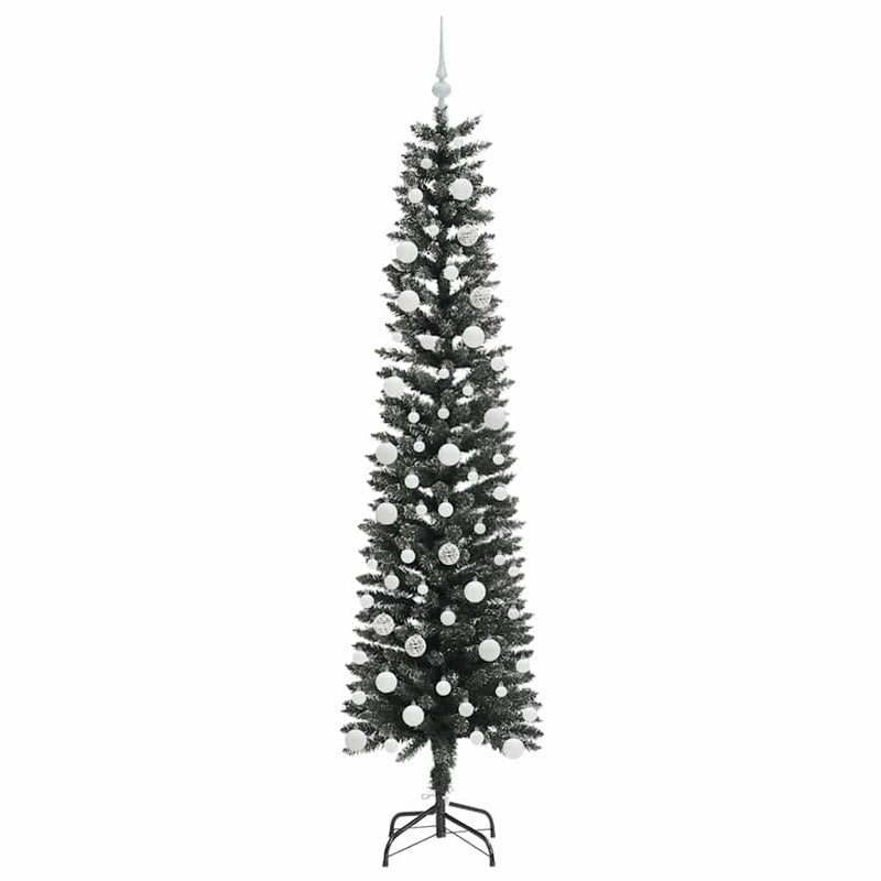 vidaXL Mű karácsonyfa Zöld 58 x 58 x 210 cm PVC és Műanyag és Acél