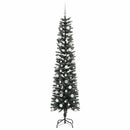 vidaXL Mű karácsonyfa 300 LED-del Zöld 210 cm PVC és Műanyag és Acél
