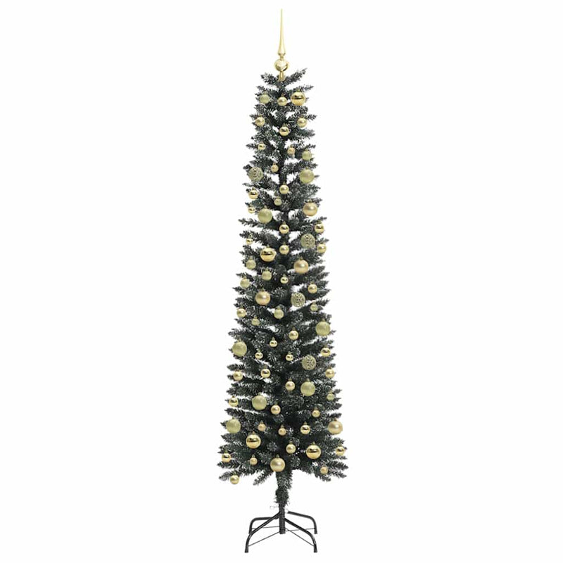 vidaXL Mű karácsonyfa Zöld 58 x 58 x 210 cm PVC és Műanyag és Acél