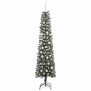 vidaXL Mű karácsonyfa 300 LED-del Zöld 210 cm PVC és Műanyag és Acél