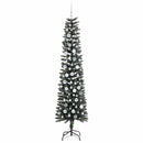 vidaXL Mű karácsonyfa 300 LED-del Zöld 210 cm PVC és Műanyag és Acél