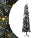 vidaXL Mű karácsonyfa 300 LED-del Zöld 210 cm PVC és Műanyag és Acél