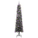 vidaXL Mű karácsonyfa 300 LED-del Zöld 210 cm PVC és Műanyag és Acél