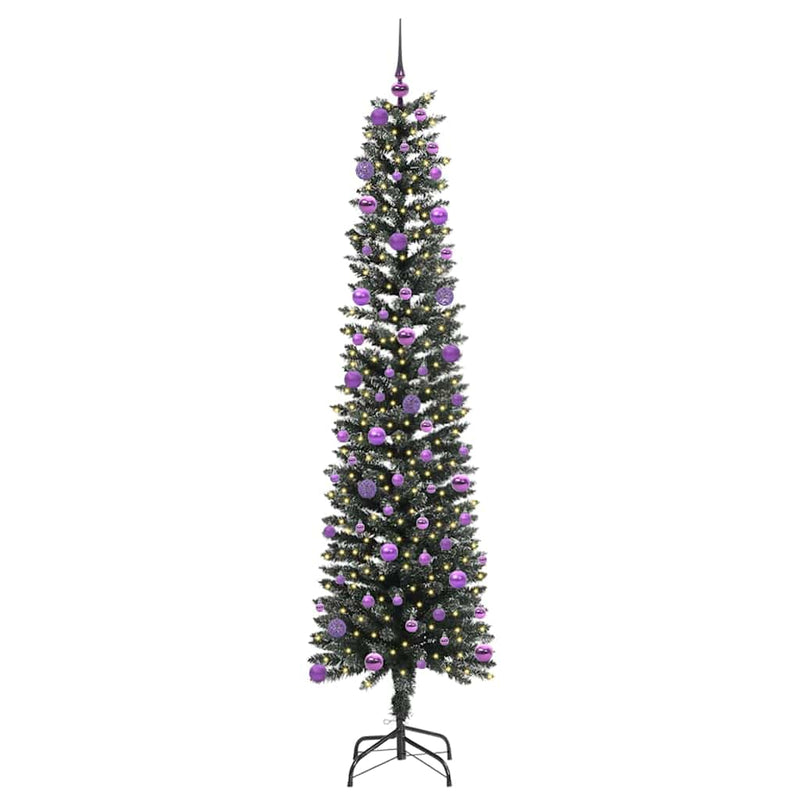 vidaXL Mű karácsonyfa Zöld 58 x 58 x 210 cm PVC és Műanyag és Acél