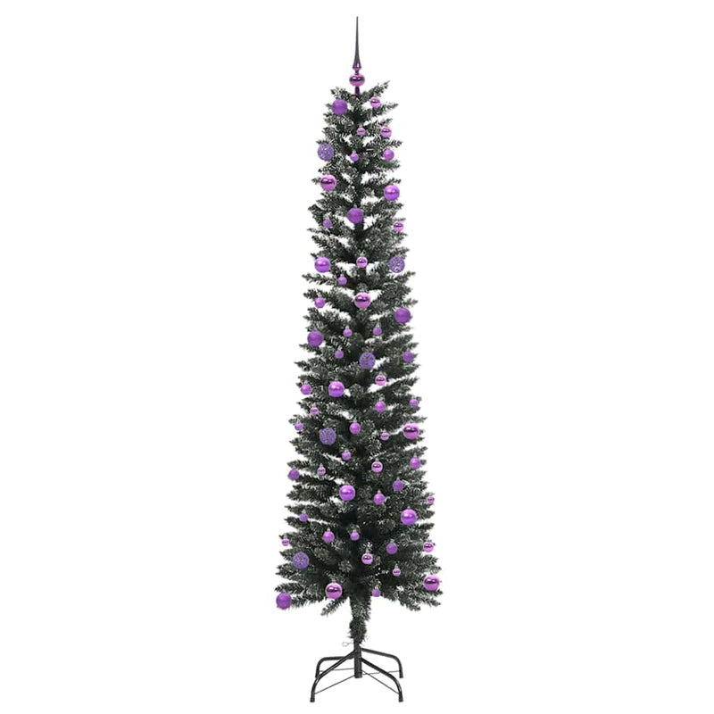 vidaXL Mű karácsonyfa Zöld 58 x 58 x 210 cm PVC és Műanyag és Acél