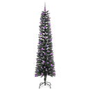 vidaXL Mű karácsonyfa 300 LED-del Zöld 210 cm PVC és Műanyag és Acél