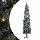 vidaXL Mű karácsonyfa 300 LED-del Zöld 210 cm PVC és Műanyag és Acél