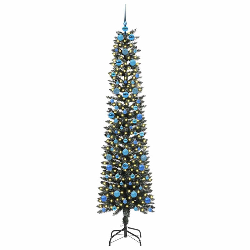 vidaXL Mű karácsonyfa Zöld 58 x 58 x 210 cm PVC és Műanyag és Acél