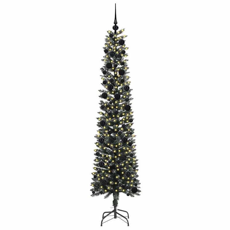 vidaXL Mű karácsonyfa Zöld 58 x 58 x 240 cm PVC és Műanyag és Acél