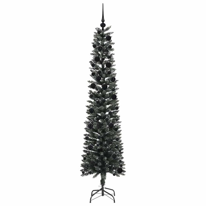vidaXL Mű karácsonyfa Zöld 58 x 58 x 240 cm PVC és Műanyag és Acél