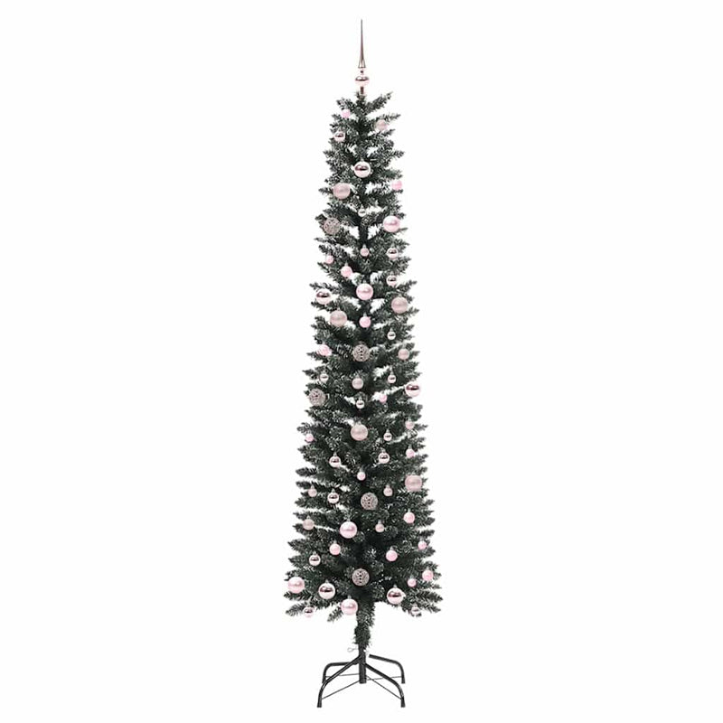 vidaXL Mű karácsonyfa Zöld 58 x 58 x 240 cm PVC és Műanyag és Acél