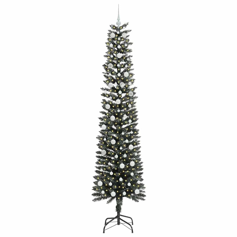 vidaXL Mű karácsonyfa Zöld 58 x 58 x 240 cm PVC és Műanyag és Acél