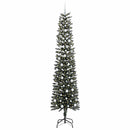 vidaXL Mű karácsonyfa 300 LED-del Zöld 240 cm PVC és Műanyag és Acél