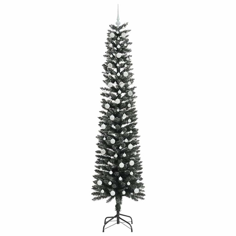 vidaXL Mű karácsonyfa Zöld 58 x 58 x 240 cm PVC és Műanyag és Acél