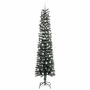 vidaXL Mű karácsonyfa 300 LED-del Zöld 240 cm PVC és Műanyag és Acél