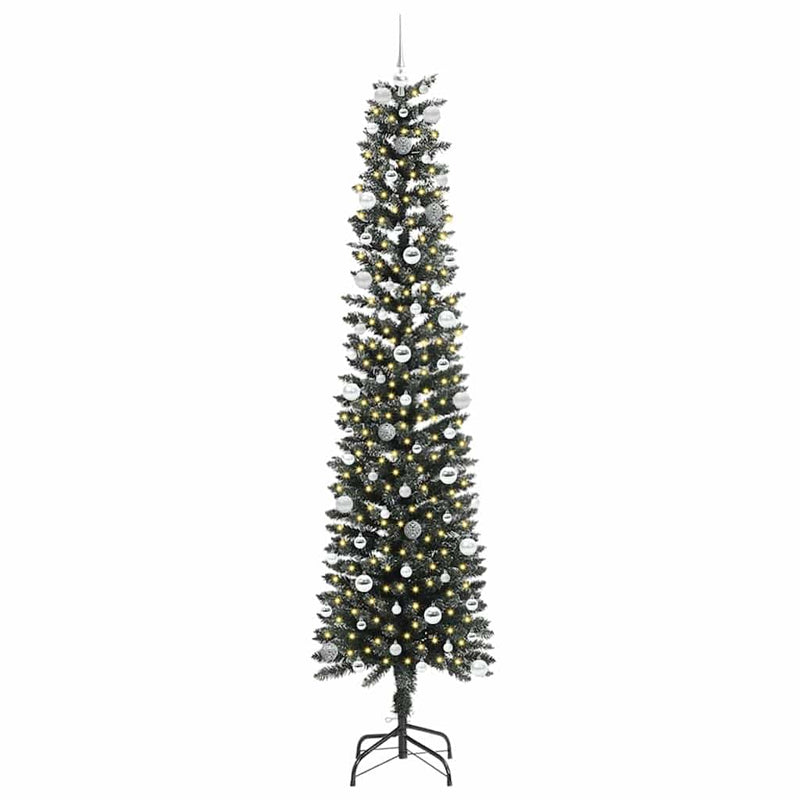 vidaXL Mű karácsonyfa Zöld 58 x 58 x 240 cm PVC és Műanyag és Acél