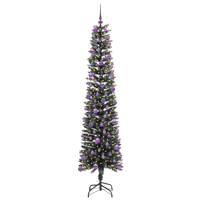 vidaXL Mű karácsonyfa Zöld 58 x 58 x 240 cm PVC és Műanyag és Acél