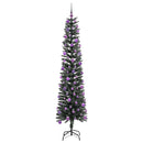 vidaXL Mű karácsonyfa 300 LED-del Zöld 240 cm PVC és Műanyag és Acél