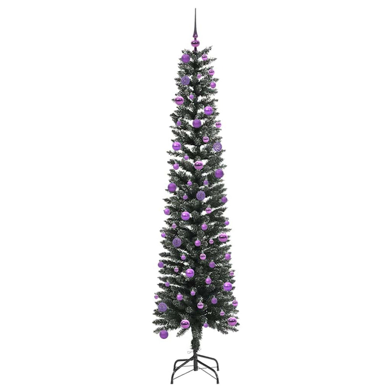 vidaXL Mű karácsonyfa Zöld 58 x 58 x 240 cm PVC és Műanyag és Acél