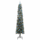 vidaXL Mű karácsonyfa 300 LED-del Zöld 240 cm PVC és Műanyag és Acél