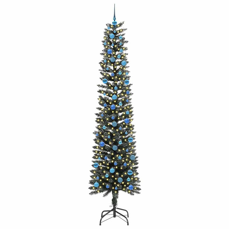 vidaXL Mű karácsonyfa Zöld 58 x 58 x 240 cm PVC és Műanyag és Acél