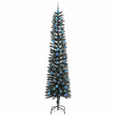 vidaXL Mű karácsonyfa 300 LED-del Zöld 240 cm PVC és Műanyag és Acél