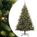 vidaXL Mesterséges Hajlított Karácsonyfa 300 LED-del Zöld 180 cm