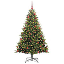vidaXL Mesterséges Hajlított Karácsonyfa 300 LED-del Zöld 180 cm