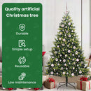 vidaXL Mesterséges Hajlított Karácsonyfa 300 LED-del Zöld 180 cm