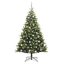 vidaXL Mesterséges Hajlított Karácsonyfa 300 LED-del Zöld 180 cm