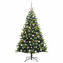 vidaXL Mesterséges Hajlított Karácsonyfa 300 LED-del Zöld 180 cm