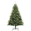 vidaXL Mesterséges Hajlított Karácsonyfa 300 LED-del Zöld 180 cm