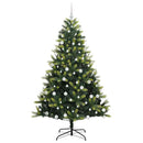 vidaXL Mesterséges Hajlított Karácsonyfa 300 LED-del Zöld 180 cm