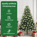 vidaXL Mesterséges Hajlított Karácsonyfa 300 LED-del Zöld 180 cm
