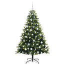 vidaXL Mesterséges Hajlított Karácsonyfa 300 LED-del Zöld 180 cm