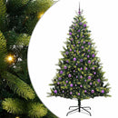 vidaXL Mesterséges Hajlított Karácsonyfa 300 LED-del Zöld 180 cm