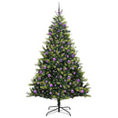 vidaXL Mesterséges Hajlított Karácsonyfa 300 LED-del Zöld 180 cm