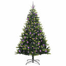 vidaXL Mesterséges Hajlított Karácsonyfa 300 LED-del Zöld 180 cm