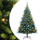 vidaXL Mesterséges Hajlított Karácsonyfa 300 LED-del Zöld 180 cm