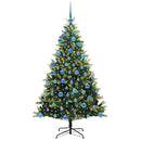 vidaXL Mesterséges Hajlított Karácsonyfa 300 LED-del Zöld 180 cm