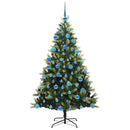 vidaXL Mesterséges Hajlított Karácsonyfa 300 LED-del Zöld 180 cm