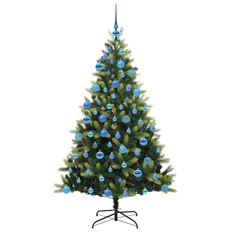 vidaXL Mesterséges Hajlított Karácsonyfák 300 LED-del Zöld 180 cm