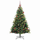 vidaXL Mesterséges Hajlított Karácsonyfa 300 LED-del Zöld 180 cm