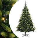 vidaXL Mesterséges Hajlított Karácsonyfa 300 LED-del Zöld 210 cm