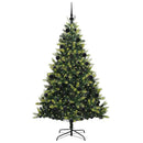 vidaXL Mesterséges Hajlított Karácsonyfa 300 LED-del Zöld 210 cm