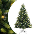 vidaXL Mesterséges Hajlított Karácsonyfa 300 LED-del Zöld 210 cm