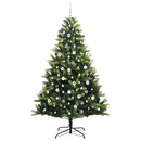 vidaXL Mesterséges Hajlított Karácsonyfa 300 LED-del Zöld 210 cm